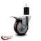 Service Caster 4'' Maroon Poly Swivel 1-3/4'' Expanding Stem Caster Total Lock Brake SCC-EXTTL20S414-PPUB-MRN-134 - alternate 4